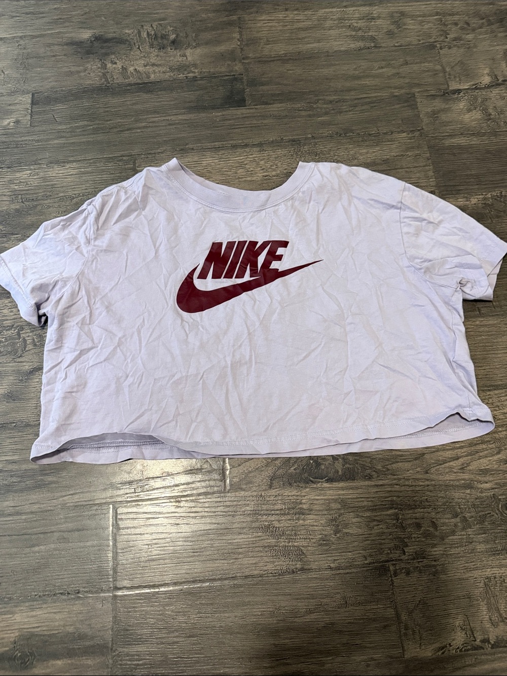 Nike Lavender Tee with White Swoosh